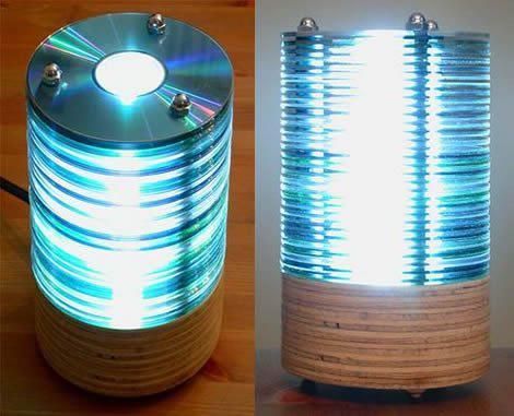 Réutiliser des vieux CD pour se bricoler une lampe