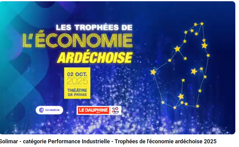 Affiche des trophées de l'Economie Ardéchoise 2025