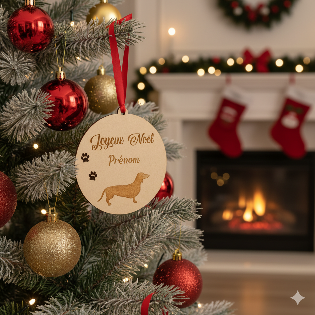 Boule de Noël Teckel