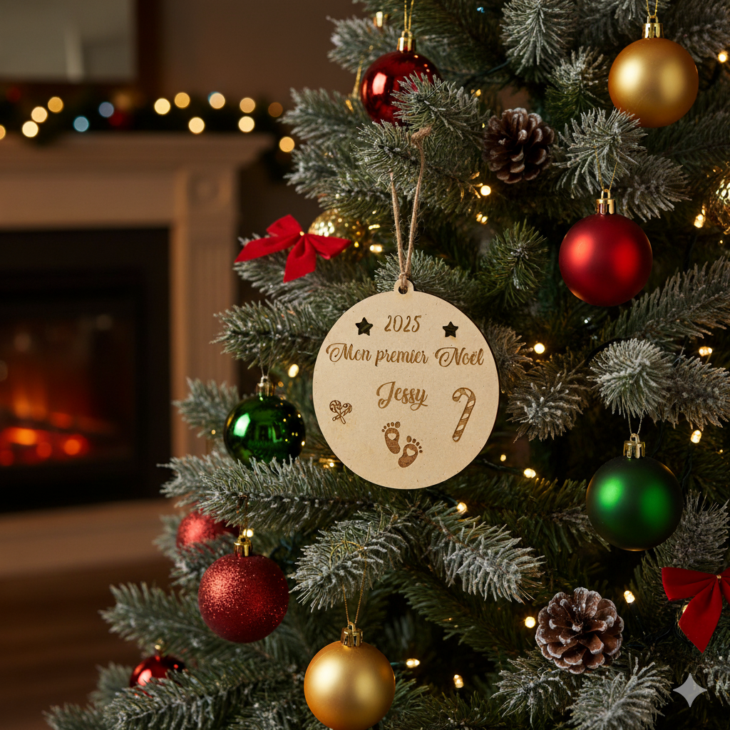 Boule de Noël "mon premier Noël"