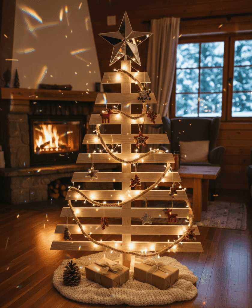 Saoin de Noël réutilisable, en vois de palettes 