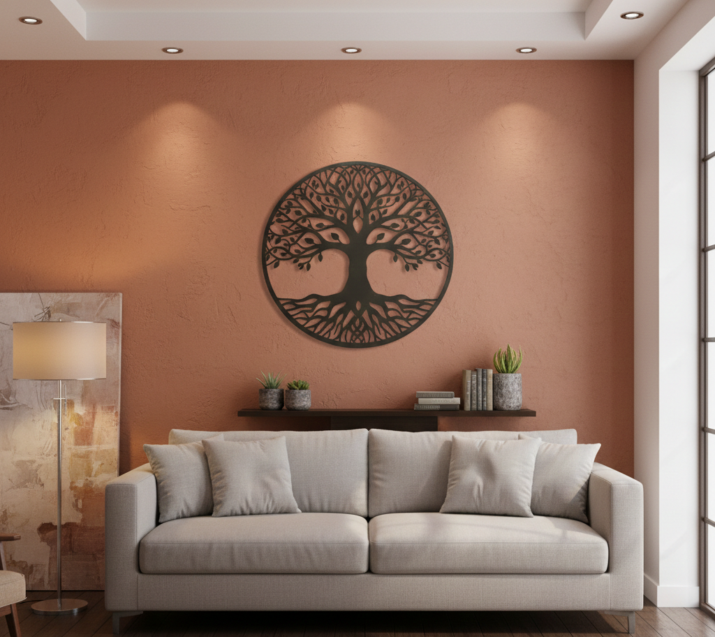 Arbre de vie & Lune aux phases lunaires : quand le design mural prend du sens