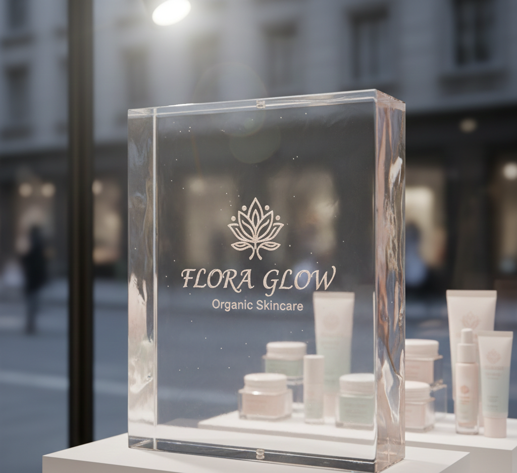 Présentoir plexi coulé