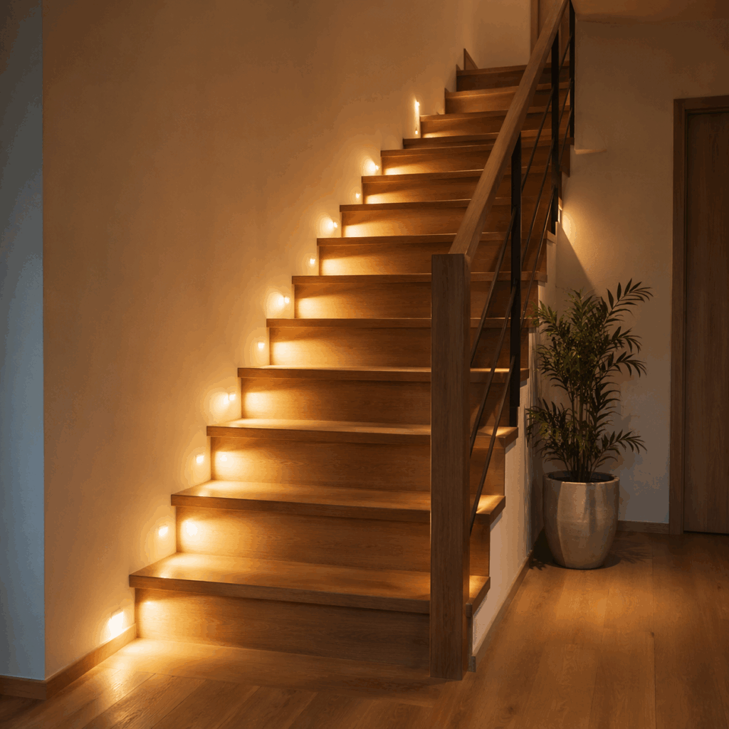 Aménager un escalier avec des éclairages